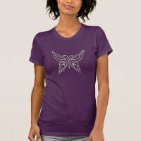 Silver Purple Celtic Butterfly Curling Knots