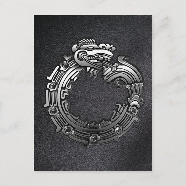 Silver Quetzalcoatl Postcard (Front)