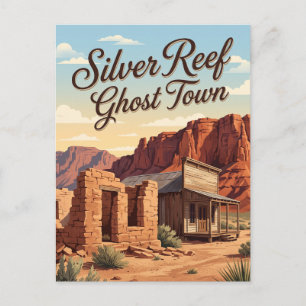 Silver Reef Ghost Town Utah Postcard