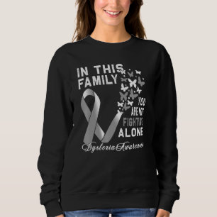Silver Ribbon Dyslexia Awareness Month Sweatshirt