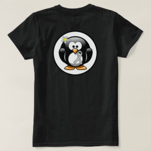 Silver Ribbon Penguin T-Shirt