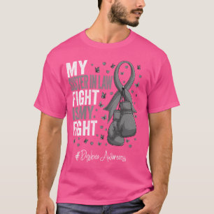 Silver Ribbon Sister in law Dyslexia Awareness T-Shirt