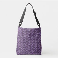 Silver Rings on Purple Tote Bag