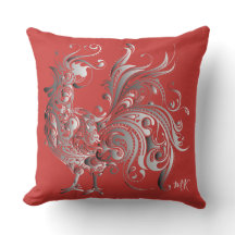 Silver Rooster Choose Your Background Colour