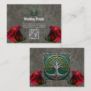 Silver Roots of Eternity – Tree of Life.   Enclosure Card