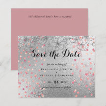 Silver Rosegold WEDDING Metallic Glitter BUDGET