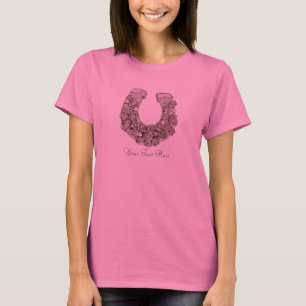 Silver Roses Horseshoe T-Shirt