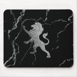 Silver Royal Lion Mouse Pad