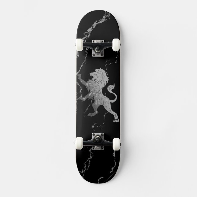 Silver Royal Lion Skateboard (Front)