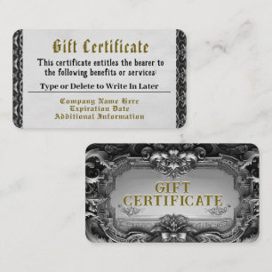 Silver Royalty Gift Certificate