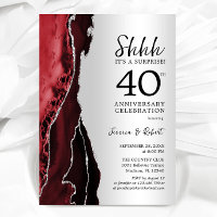 Silver Ruby Red Surprise 40th Anniversary