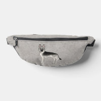 Silver Sable German Shepherd Cute Cartoon Dog