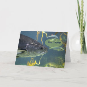 Silver Salmon Thank You 2 Card