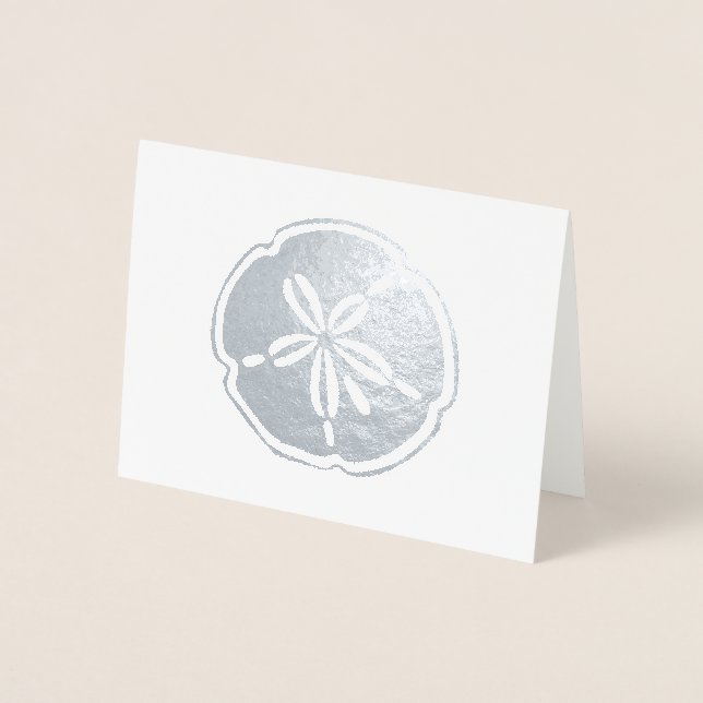 Silver Sand Dollar Foil Card (Front)