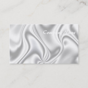 Silver Satin Business Card