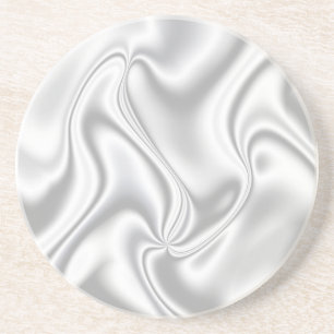 Silver Satin Coaster