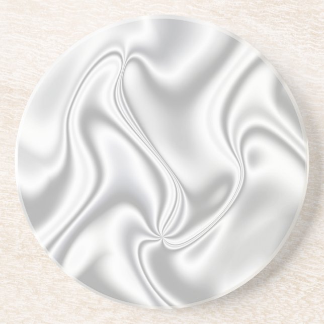 Silver Satin Coaster (Front)