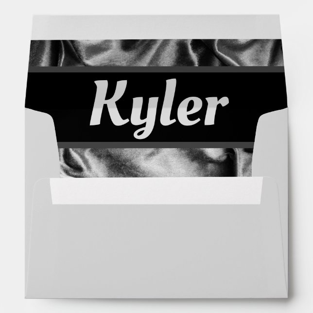 Silver Satin Envelope (Back (Bottom))