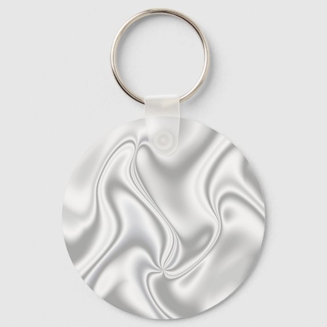 Silver Satin Key Ring (Front)