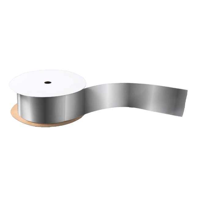 Silver satin satin ribbon (Spool)