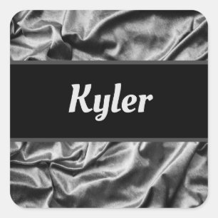 Silver Satin Sticker