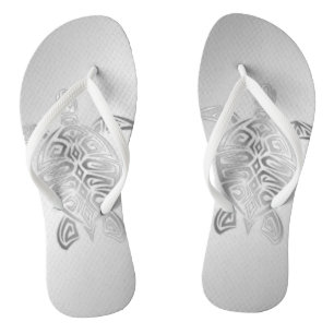 Silver Sea Turtle Animal Summer Jandals