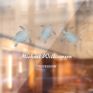 Silver Sea Turtle Turquoise Coastal