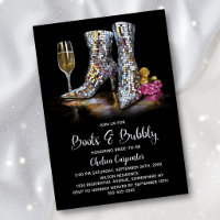 Silver Sequin Boots and Bubbly Bridal Shower