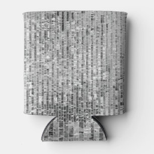 Silver sequins, glamourous seamless background. can cooler
