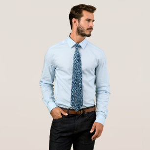 Silver Sequins Tie