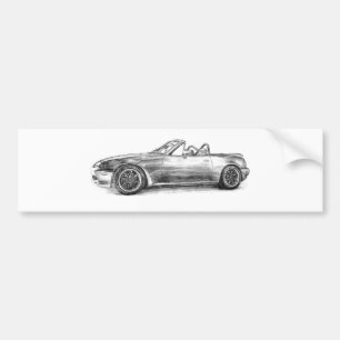 Silver Shadow MX5 Bumper Sticker