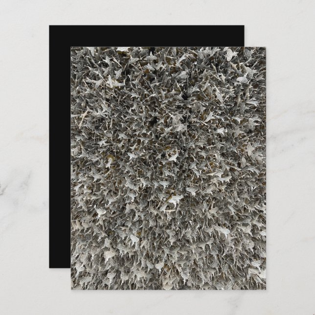 Silver Shaggy Tags Scrapbook Paper (Front/Back)