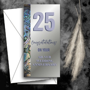 SILVER SHEEN & TRIM 25th Anniversary Holiday Card