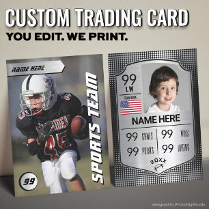 Silver Shield Football Trading Card Player Cards