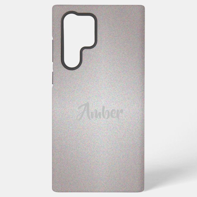 Silver Shine Samsung Galaxy S22 Ultra Case (Back)
