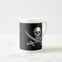 Silver Skull and Crossed Swords
