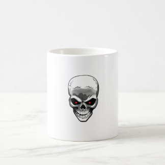 Silver Skull Coffee Mug