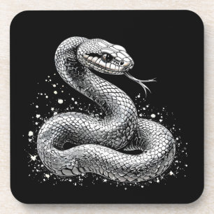 Silver snake coaster