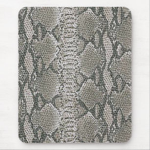 Silver Snake Skin Mouse Pad