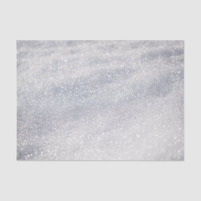 Silver Snow Crystals  Tissue Paper (Front)