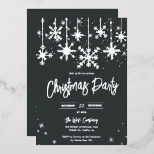 Silver snow elegant christmas corporate holiday