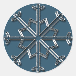 Silver Snowflake 1 - Holiday  stickers