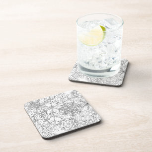 Silver Snowflake Coasters - Set of 6