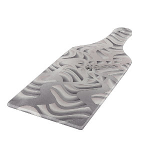 silver snowflake cutting board