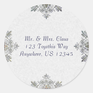 Silver Snowflake Envelope Seal