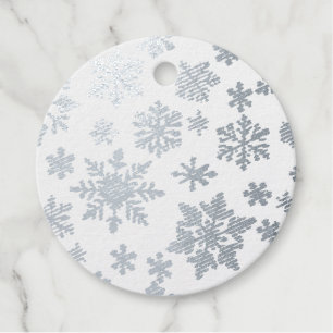 Silver Snowflake Gift Tag