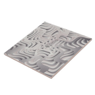 silver snowflake tile