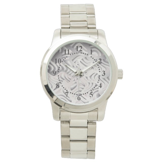 silver snowflake watch (Front)
