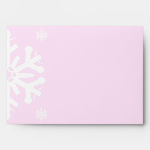 Silver Snowflake Winter Birthday Envelope