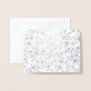 Silver Snowflake Winter Card
